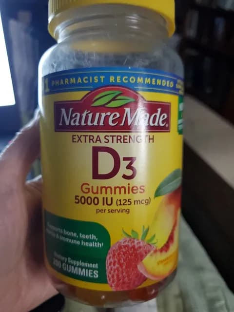 Nature Made Extra Strength D3 5000 Iu 125 Mcg Gummies