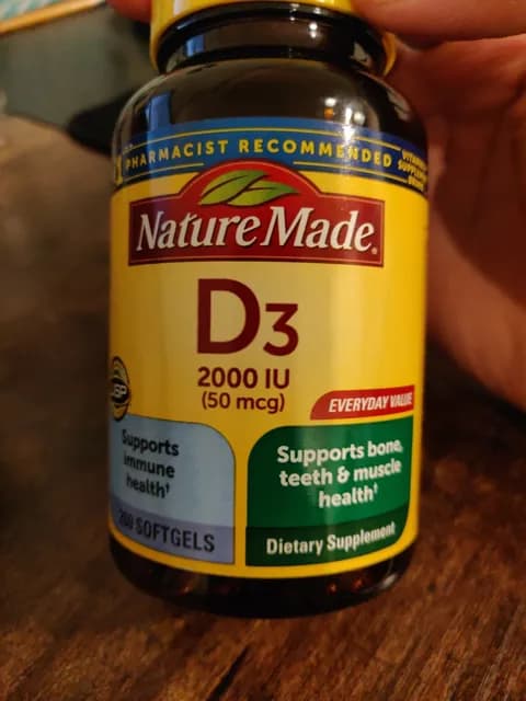 Nature Made D3 2000 Iu (50 Mcg) 260 Softgels