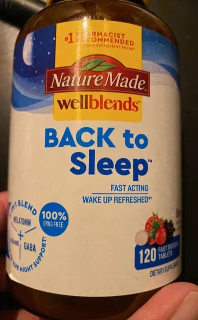 Nature Made Wellblends Back To Sleep, 120 Fast Dissolve
