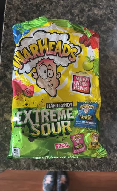 Warheads Extreme Sour 5 Fruity Flavors Hard Candy