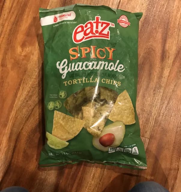 Eatz Spicy Guacamole Tortilla Chips