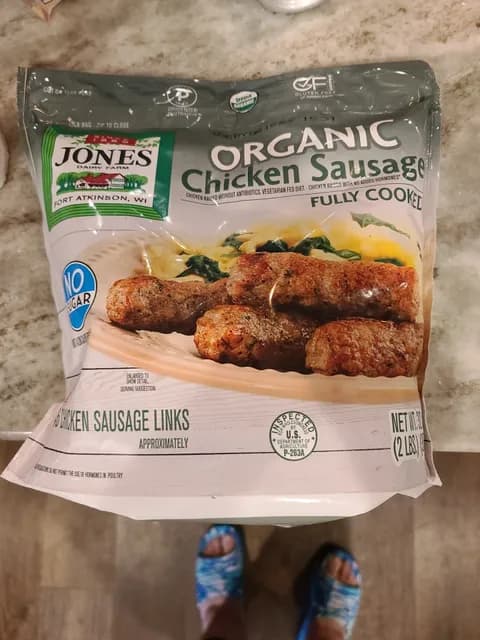 Jones Dairy Farm Organic Chicken Sausage Fully Cooked