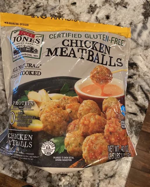 Jones Dairy Farm Certified Gluten-Free Chicken Meatballs