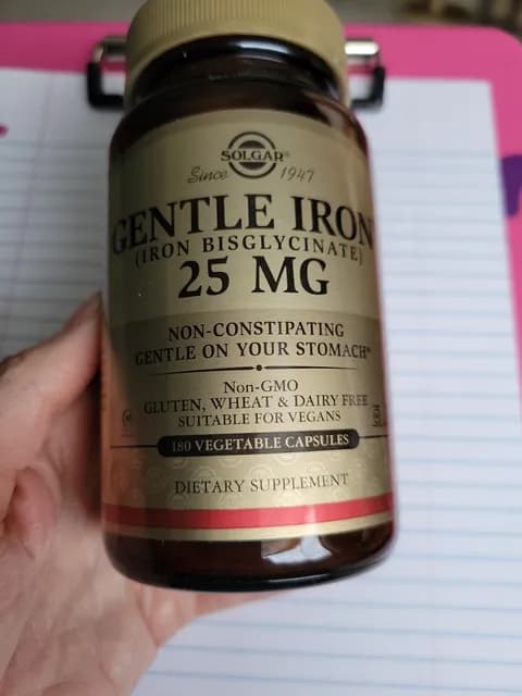 Solgar Gentle Iron 180 Vegetable Capsules