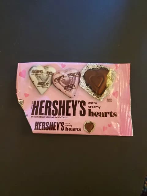 Hershey'S Hearts Extra Creamy Solid Milk Chocolate