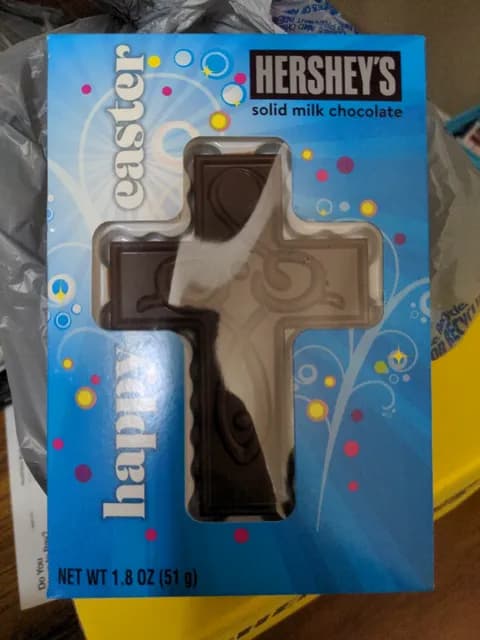 Hershey'S Happy Easter Solid Milk Chocolate Cross