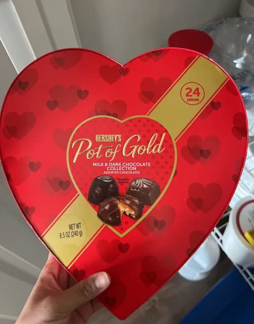 Hershey'S Pot Of Gold Milk & Dark Chocolate Collection Assorted Chocolates
