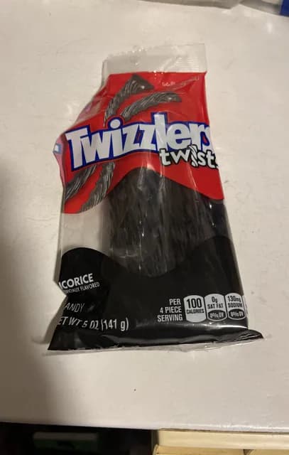 Twizzlers Twists Black Licorice Candy