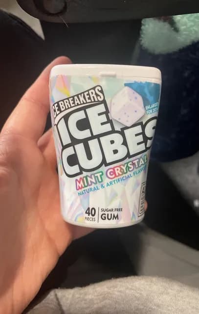 Ice Breakers Ice Cubes Mint Crystals Sugar Free Gum