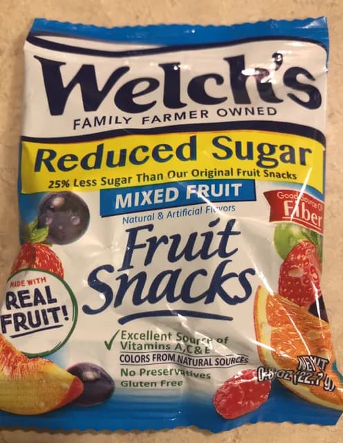 Welch'S Reduced Sugar Mixed Fruit Snacks