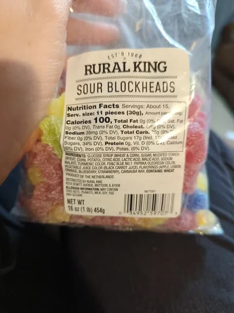 Rural King Sour Blockheads