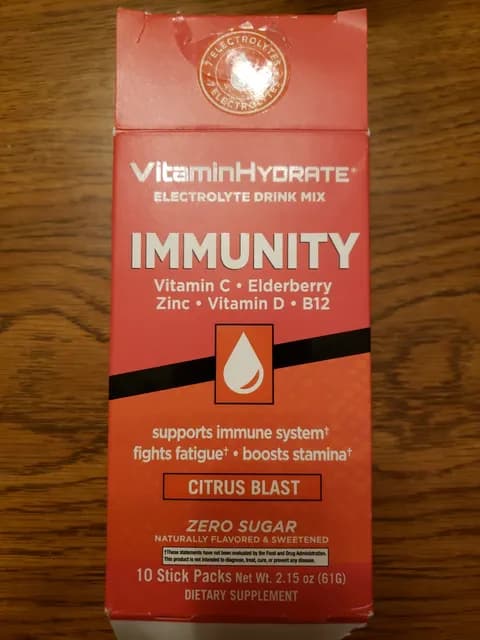 Vitamin Hydrate Immunity Citrus Blast Electrolyte Drink Mix