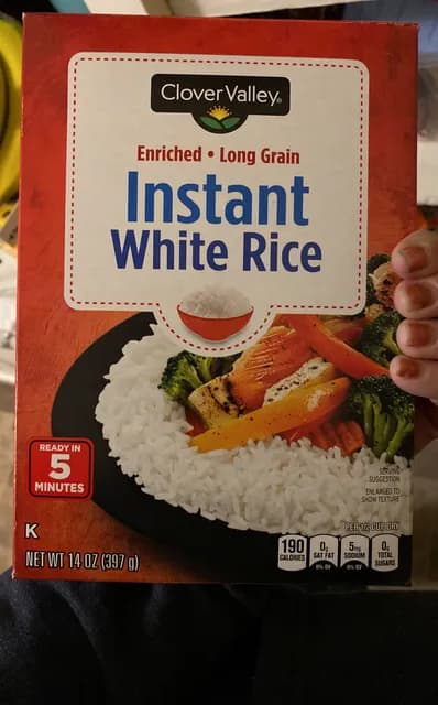 Clover Valley Instant White Rice