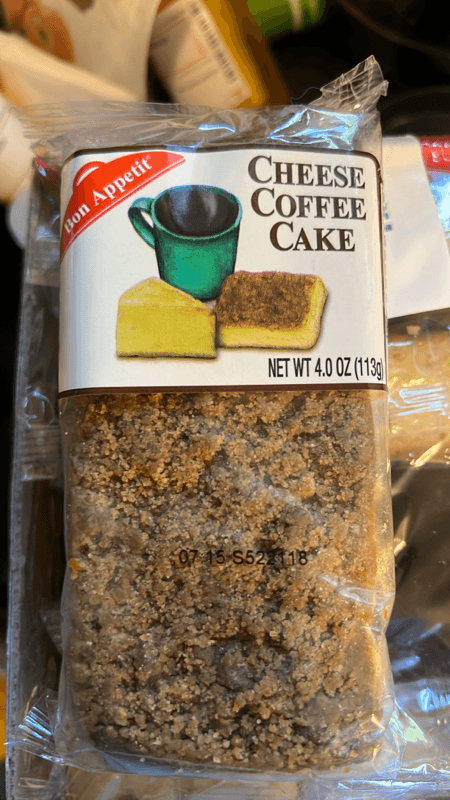 Bon Appetit Coffee Cake, Cheese