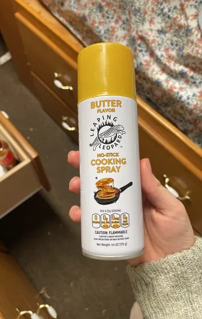 Leaping Leopard No-Stick Cooking Spray Butter Flavor