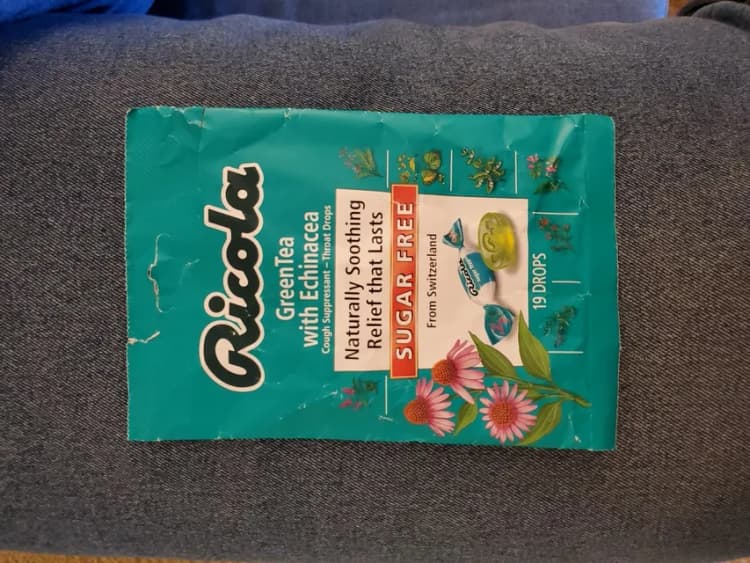 Ricola Sugar Free Green Tea With Echinacea Throat Drops