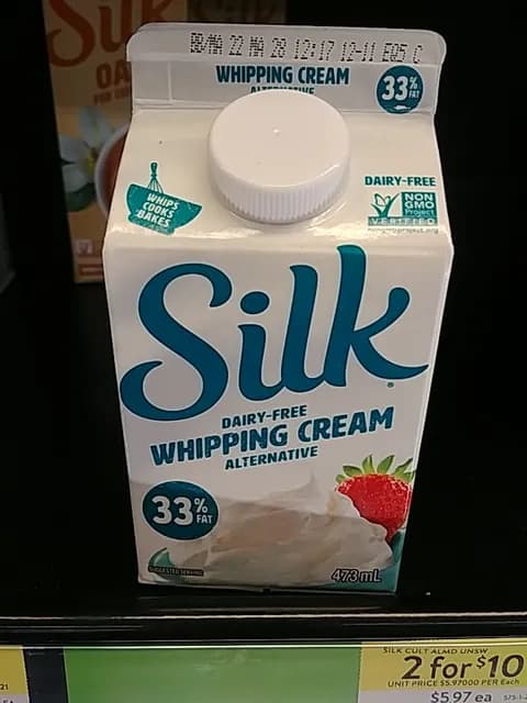 Silk Dairy-Free Whipping Cream Alternative