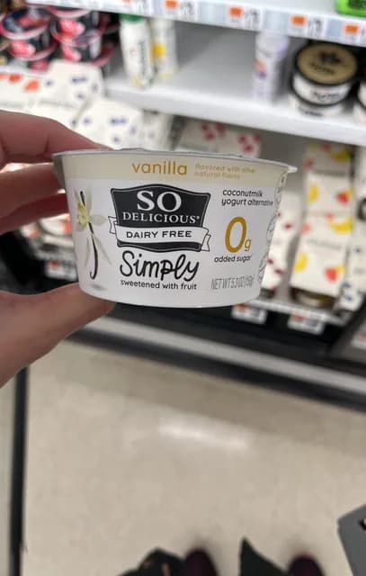 So Delicious Dairy Free Simply Vanilla Coconutmilk Yogurt Alternative