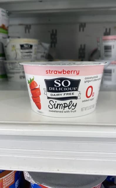 So Delicious Dairy Free Strawberry Coconutmilk Yogurt