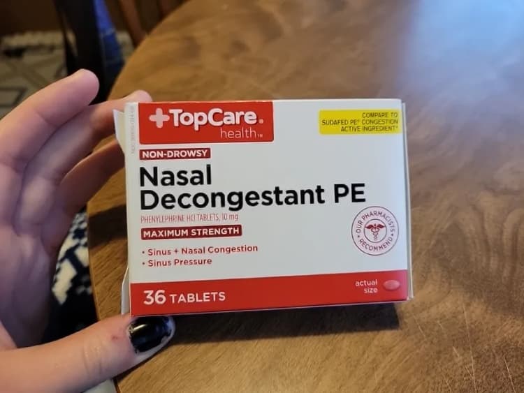 Top Care Non-Drowsy Nasal Decongestant Pe