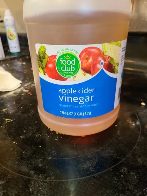 Food Club Apple Cider Vinegar Diluted With Water To 5% Acidity