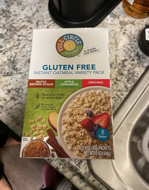 Full Circle Market Gluten Free Instant Oatmeal Variety