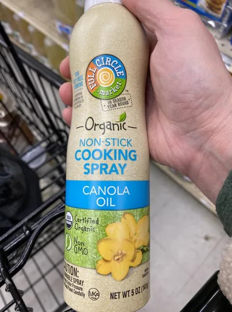Full Circle Market Organic Canola Oil Non-Stick Cooking Spray