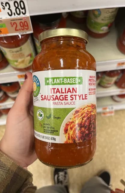 Full Circle Market Plant-Based Italian Sausage Style Pasta Sauce