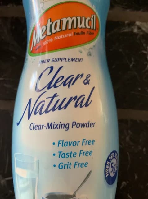 Metamucil Clear & Natural Clear-Mixing Powder