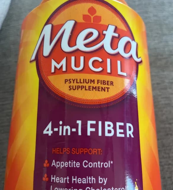 Metamucil Sugar-Free Orange Psyllium Fiber Supplement 4-In-1 Fiber