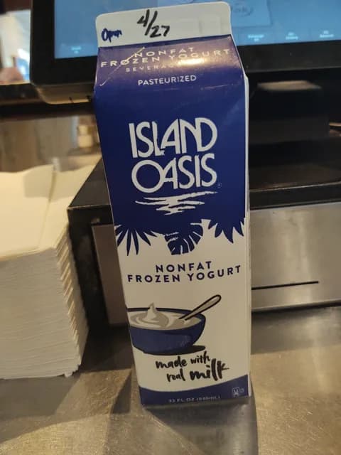 Island Oasis Pasteurized Nonfat  Yogurt Beverage