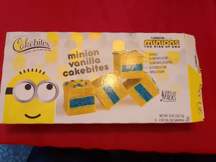 The Original Cakebites By Cookies United Minion Vanilla Cakebites