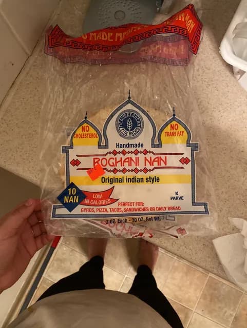 Mediterranean Pita Bread Roghani Nan Original Indian Style