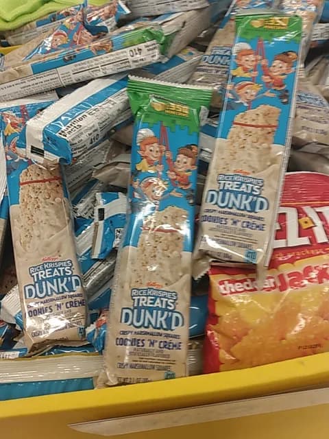 Kellogg'S Rice Krispies Treats Dunk'D Crispy Marshmallow Squares Cookies 'N' Creme