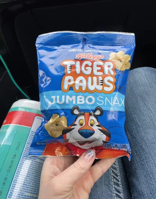 Kellogg'S Tiger Paws Jumbo Snax Cereal