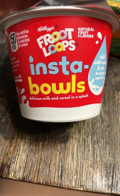 Kellogg'S Froot Loops Insta-Bowls