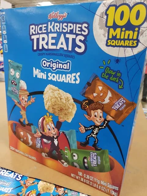 Kellogg'S Rice Krispies Treats Crispy Marshmallow Squares Original Mini Squares