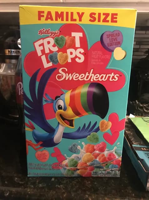 Kellogg'S Froot Loops Sweethearts Sweetened Multigrain Cereal