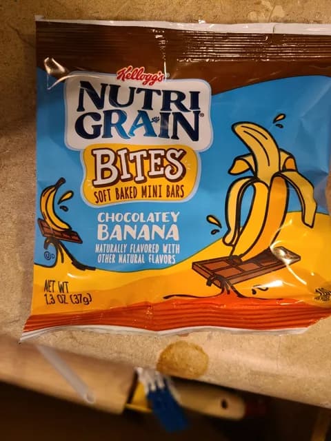 Kellogg'S Nutri Grain Bites Soft Baked Mini Bars Chocolatey Banana