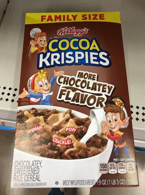 Kellogg'S Cocoa Krispies Chocolatey, Sweetened Rice Cereal
