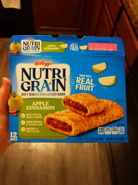 Kellogg'S Nutri-Grain Soft Baked Breakfast Bars Apple Cinnamon