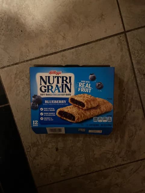 Kellogg'S Nutri Grain Soft Baked Breakfast Bars, Blueberry Flavor
