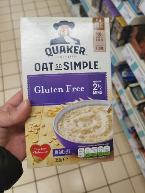 Quaker Oat So Simple Gluten Free Sachets