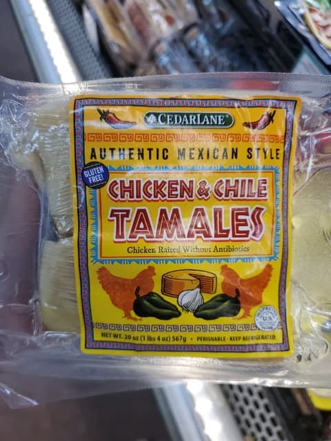Cedarlane Chicken & Chile Tamales