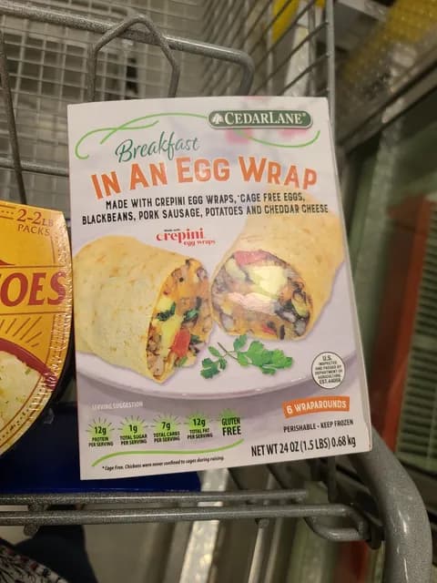 Cedarlane Breakfast In An Egg Wrap