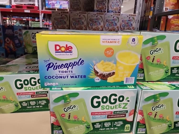 Dole Pineapple Tidbits In Slightly Sweetened Coconut Water