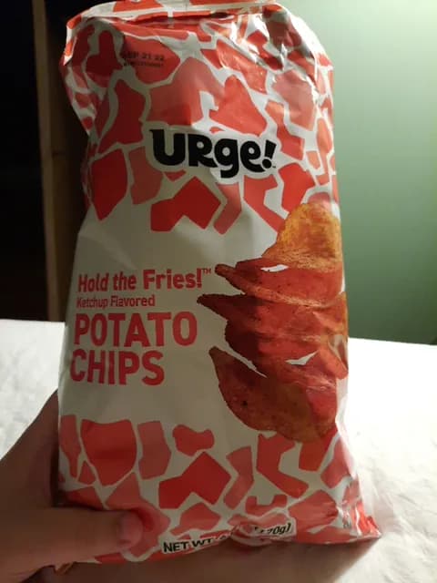 Urge! Hold The Fries! Ketchup Flavored Potato Chips