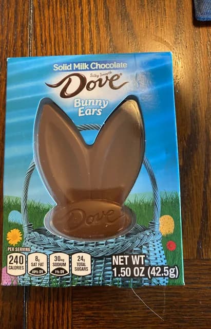 Dove Bunny Ears Solid Milk Chocolate