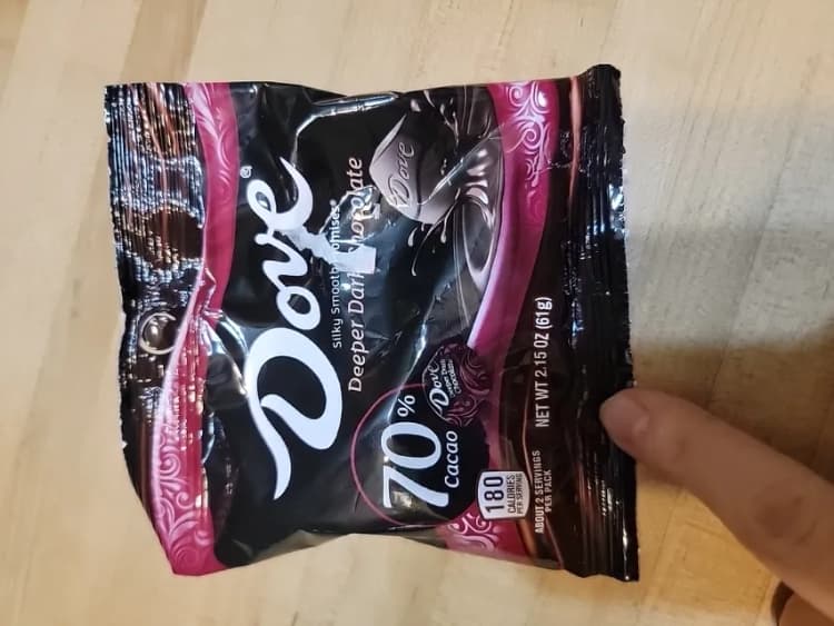 Dove Promises Deeper Dark Chocolate 70% Cacao