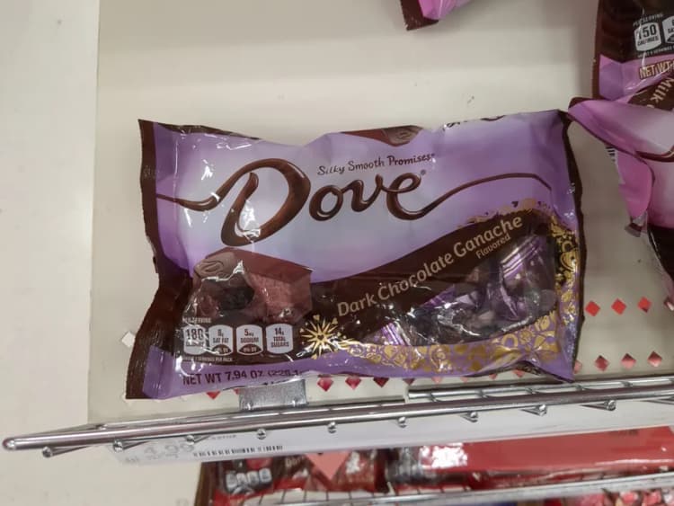 Dove Silky Smooth Promises Dark Chocolate Ganache Flavored